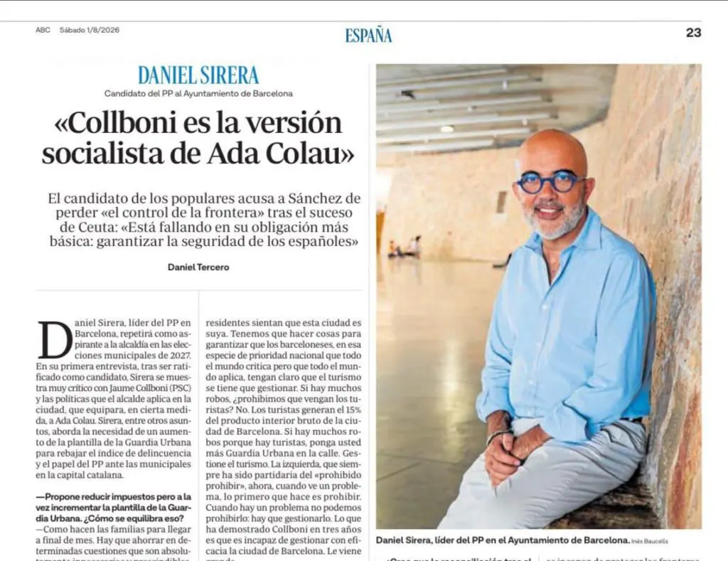 Sirera: “Sóc l’única alternativa possible a Collboni”