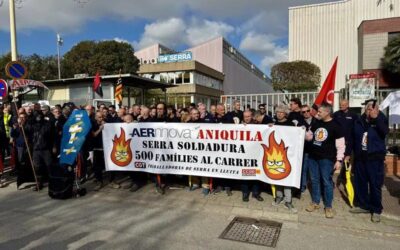 La plantilla de Serra Soldadura promet “lluitar fins el final” per evitar que 500 persones “acabin al carrer”