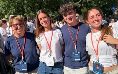 Grups d’estudiants catalans reben Lleó XIV a Madrid: «Mai en la meva vida havia vist un Papa, ni aquest ni cap altre»