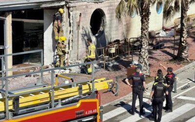 Controlada la fuita de gas i extingit l’incendi que ha deixat un operari ferit al port de Mataró