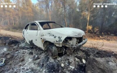 Detenen el propietari del cotxe calcinat que hauria provocat l’incendi de Castellví de la Marca